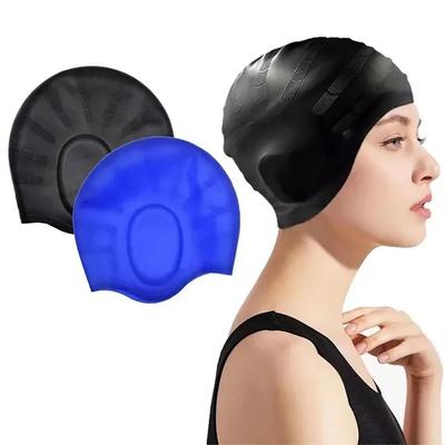 Swimming Caps High Elastic Women Waterproof Swim Cap with Ear Protect Diving Bathing Hats for Long Short Hair Pool Accessories