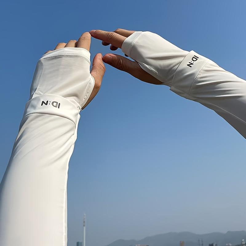 Summer Ice Sleeves, Ice Silky Fiber Fabric, Breathable, Thin, Loose Fit, Extended Size, for Outdoor Driving and Cycling, Arm Sleeves and Protectors