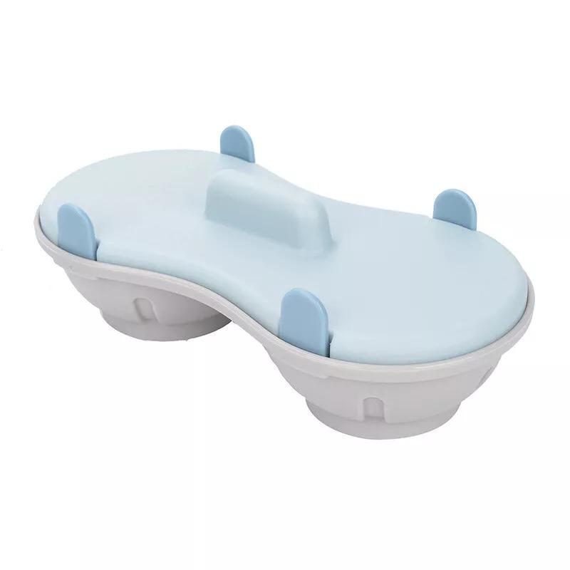 

Двойная чашка для микроволновки Яйца Пашот Посуда Плита Яйцеварка Пароварка Пашот синий