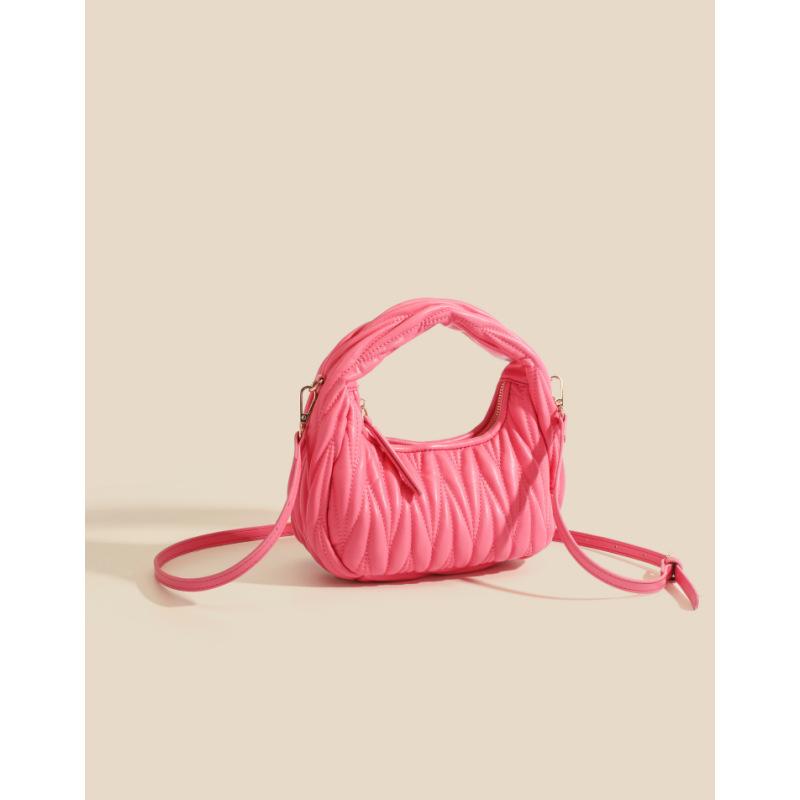 

Маленькая женская сумка для переноски с ручкой. Новая плиссированная сумка Crescent Cloud. Универсальная сумка через плечо на одно плечо Tide.