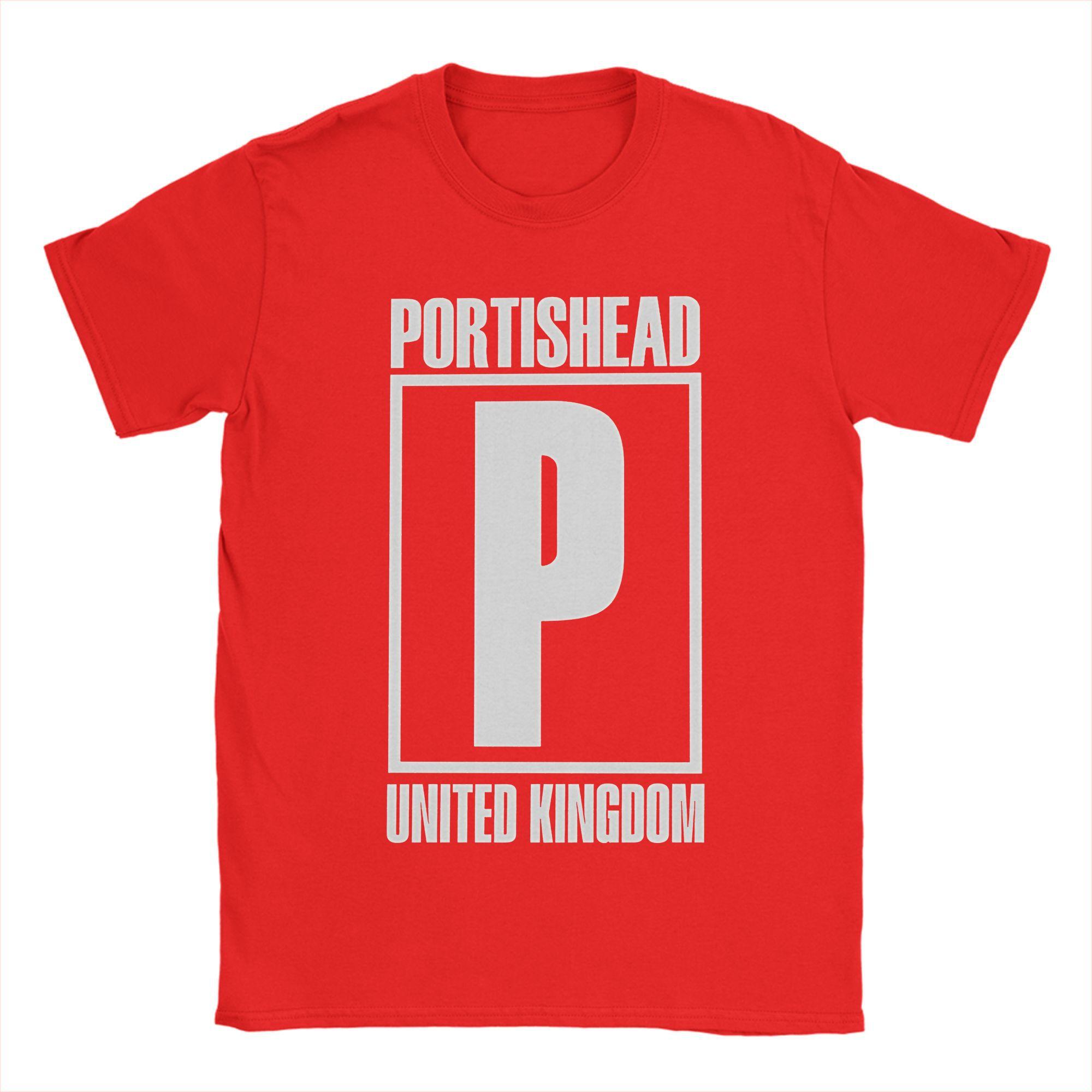 Хлопковая футболка Portishead для взрослых, летняя винтажная футболка с круглым вырезом, модная футболка оверсайз с узором. S