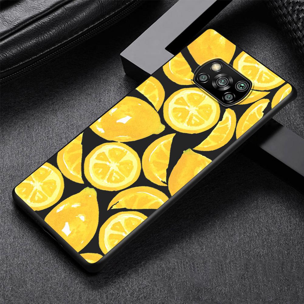 

Роскошный чехол для телефона с фламинго и фруктами для Xiaomi Poco X3 NFC M3 X4 Pocophone F1 M4 Pro F3 GT, мягкий силиконовый черный чехол Pocophone F1