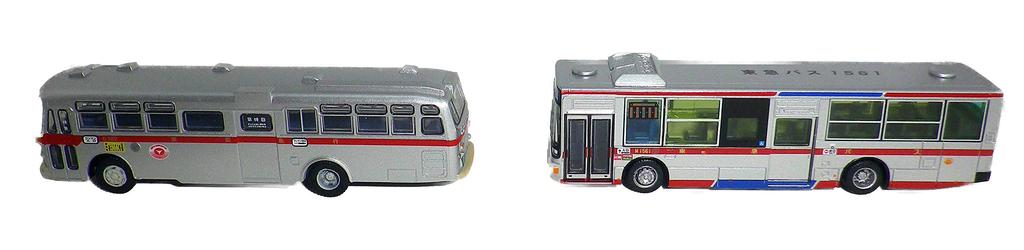 TOMYTEC The Bus Collection Tokyu Bus Original New and Old Long Car Set