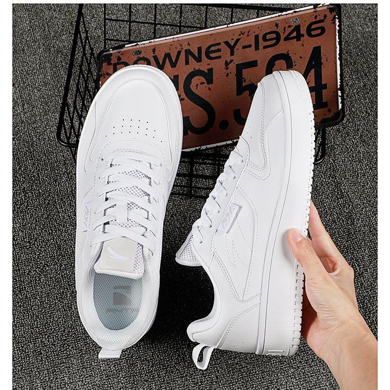 Anta Serie Lifestyle Tessuto Pelle Sintetica Antiscivolo Ammortizzante Resistente all'Usura Scarpe da Skate Basse Uomo Sneakers Anta-Bianco 912138012-5