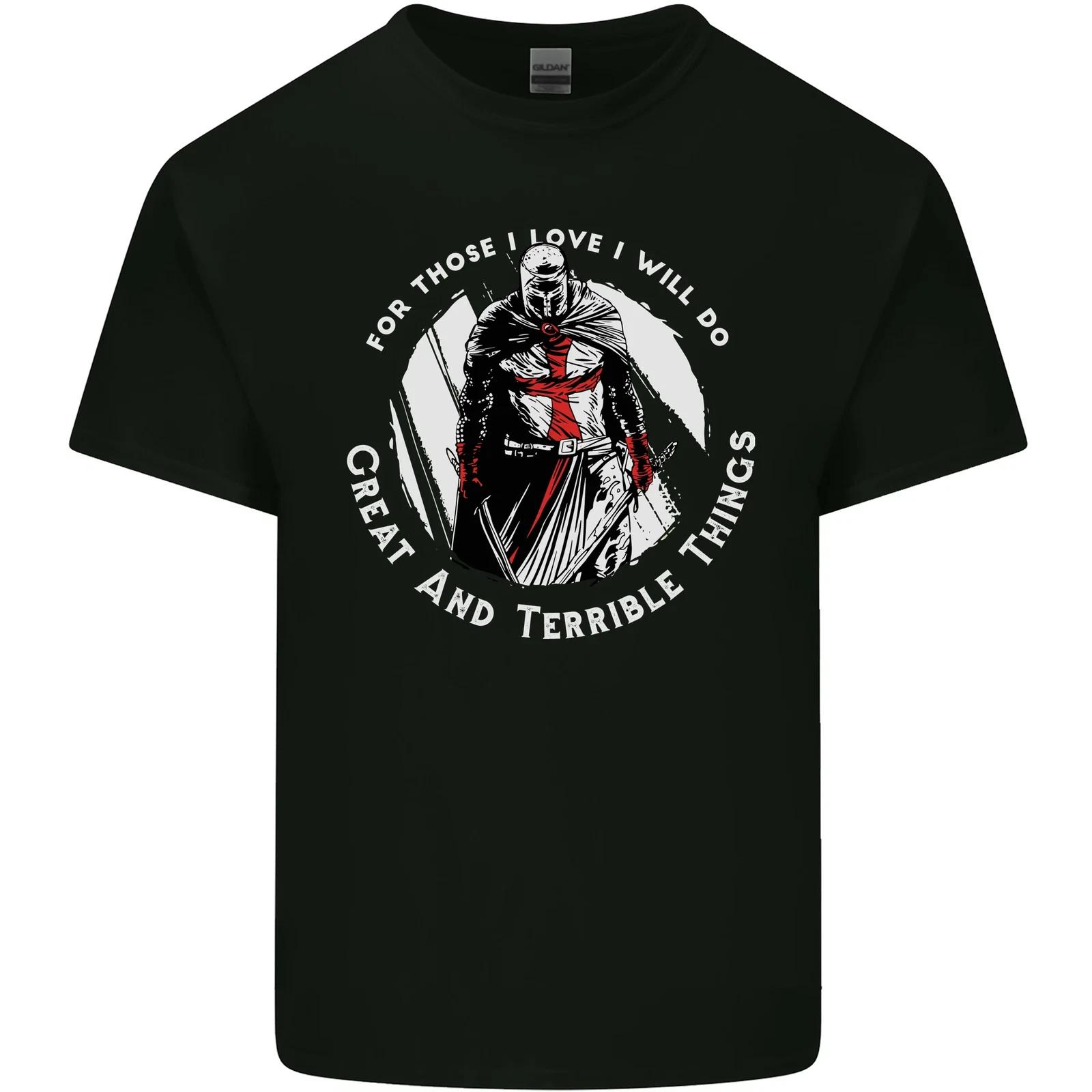Knights Templar St Georges Fathers Day Kids T-Shirt Childrens L