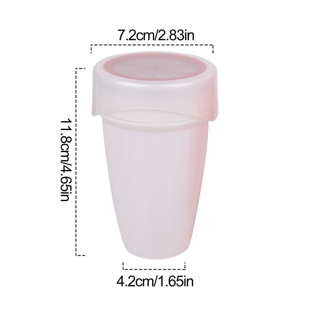 Шейкер-пудра для сахарной пудры для выпечки, дозатор муки с крышкой, бытовой пластиковый шейкер для пудры и шоколада, кухонный инструмент для выпечки белый