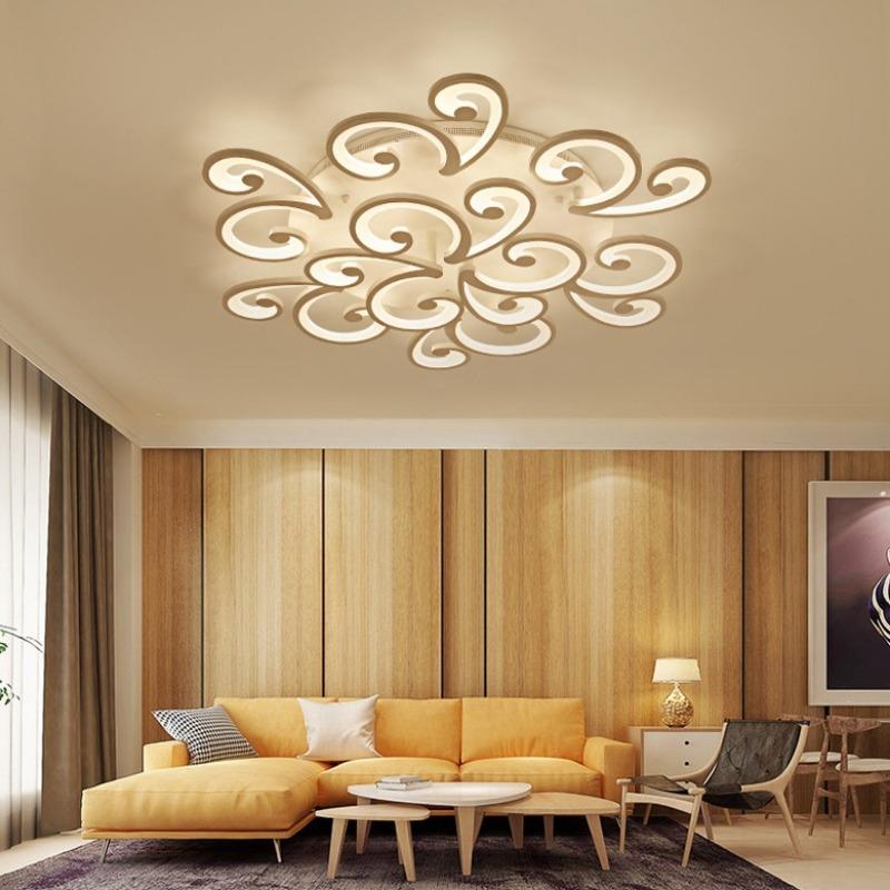 Simple Modern Flower Petal Creation Warm Bedroom Ceiling Lamp