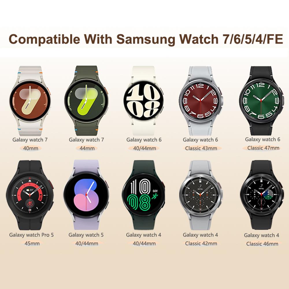 Band for Samsung Watch 6 strap 7/4/5/5 Pro/4 6 classic 44mm 40mm No Gaps Magnetic belt Silicone bracelet correa Galaxy Watch 7