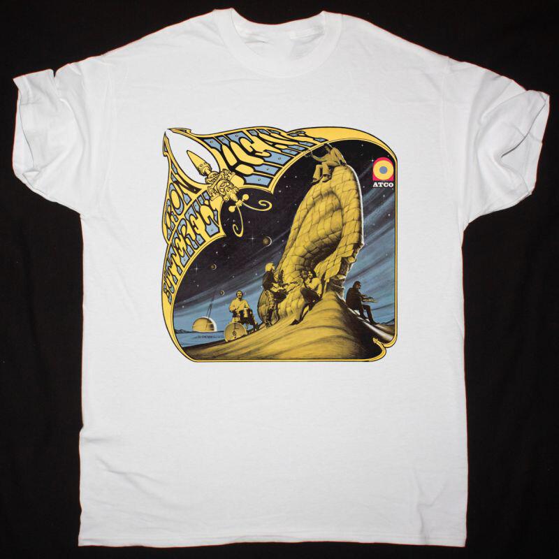 IRON BUTTERFLY Band Heavy Cotton White Full Size Unisex Shirt Unisex T-Shirt S
