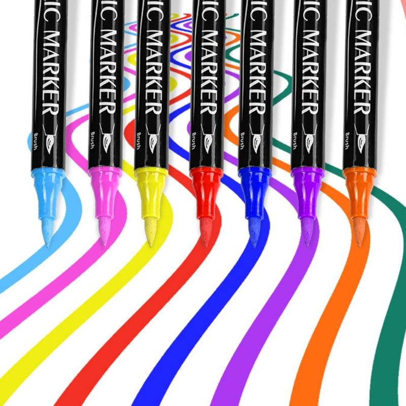 Professional Drawing Sketching Colored Art Markers with Safe Inks Smooth Writing Experience Gift Ready Bucket Packaging