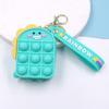 Silicone Coin Purse Mini Wallet  Sling  Bag Anti-stress Messenger Bag Strawberry Pineapple Bag