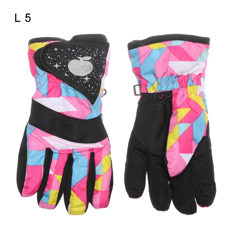 Kids Snow Snowboard Long-sleeved Mitten Outdoor Riding Children Ski Gloves