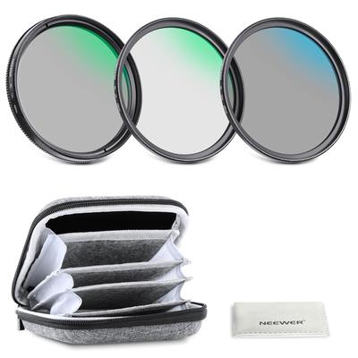 NEEWER 49mm Objektivfilter-Set mit Hartschalen-Aufbewahrung, optische Aluminiumlegierung, UV-, zirkularer Polarisations- und Neutraldichtefilter für 49mm Kameraobjektive