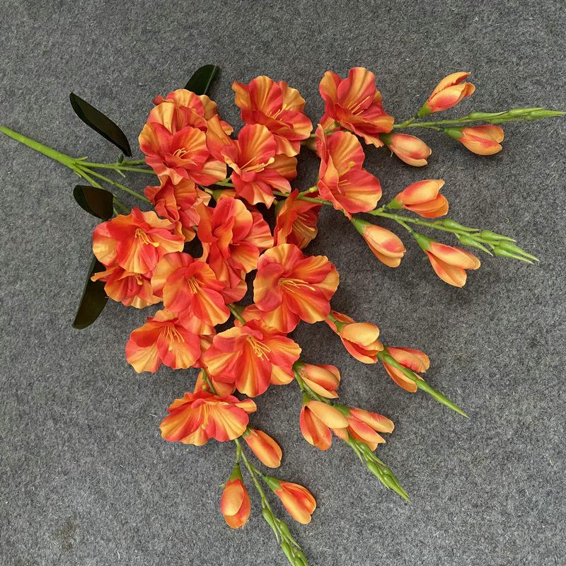 

Single Simulated Sword Orchid Bouquet, Living Room Vase, Flower Arrangement Decoration One Size