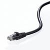 Sanwa Supply LAN Cable CAT6A Stranded Wire 10Gbps/500MHz Gigabit Ethernet Cable Anti-Claw RJ45 Connector (3m) Black KB-T6AY-03BK