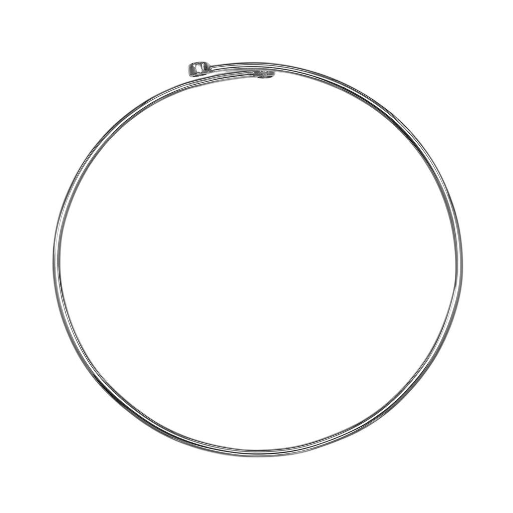 TIFFANY&Co. hoop single row Bracelet Pt950Platinum/diamond 4.84g Women Used