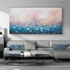 Abstrakte orange blaue Blumen Leinwand Malerei Poster rote Blume Wand Kunstdruck dekorative Bild moderne Wohnzimmer Home Decor ungerahmt