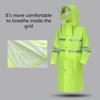 Rain Jacket High Visibility Workwears Safety Concealed Hood Fluorescent Flashing Hooded Long Length Waterproof Work Coat