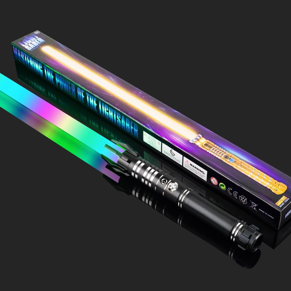 Cutie Cadou Premium Sabie Laser Star Wars din Metal - Reîncărcabilă, Jucărie Luminoasă pentru Copii