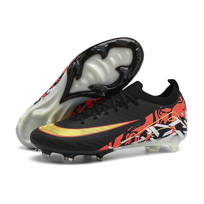 Youth Low-Cut Football Cleats Grass Fields Lightweight Training Soccer Shoes Size 35-45