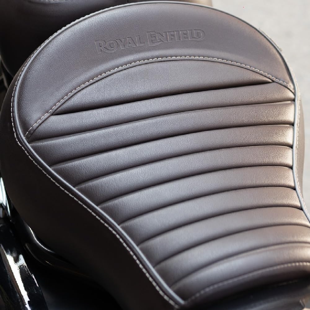 ROYAL ENFIELD BROWN TOURING RIDER SEAT & PASSENGER SEAT "NEW CLASSIC 350cc"