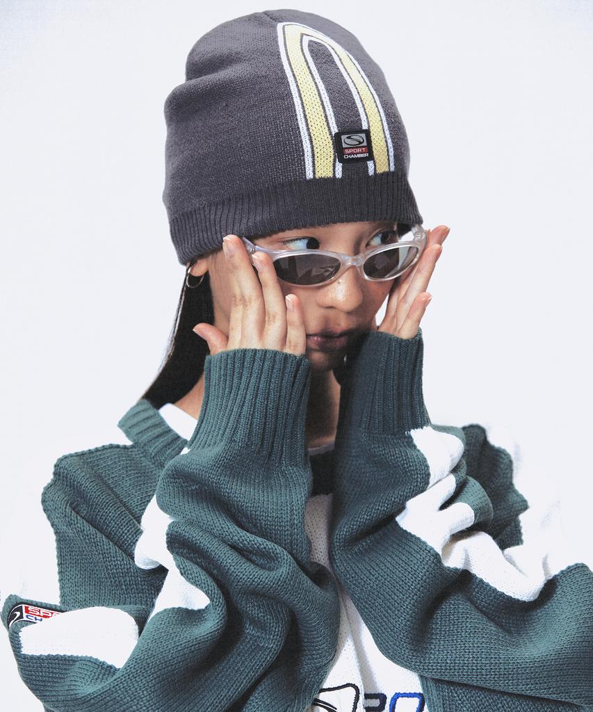 SPORT CHAMBER Sc Track Beanie (Charcoal)