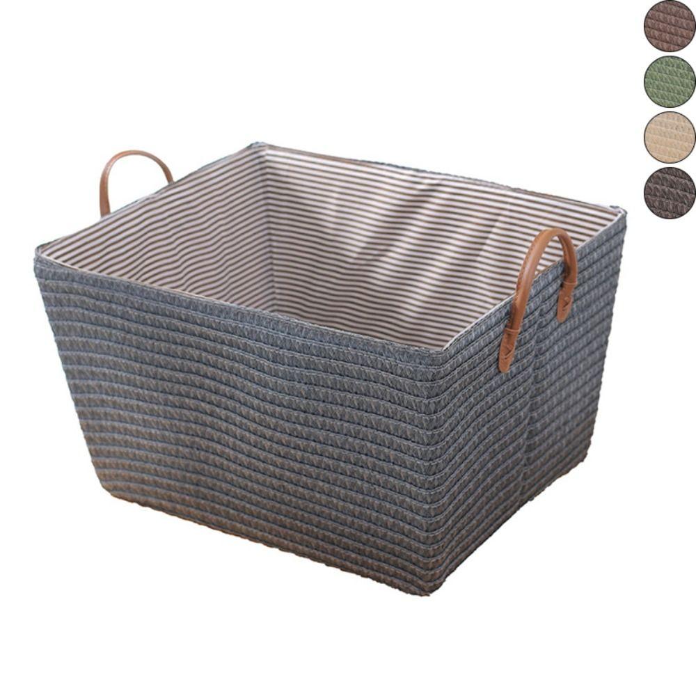 with Handle Clothes Organizer Box Straw Storage Basket High Quality Snack Container  Bathroom