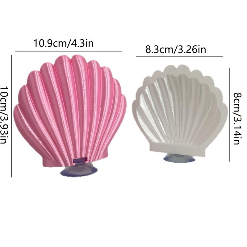 Shell Shaped Betta Fish Spawning Rest Platform With Strong Suction Cup Smooth Surface For Home Aquarium Decor