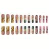 Puntas de Uñas Stiletto Pegamento para Uñas Postizas Palillo para Uñas Uñas Adhesivas Uñas a Presión Uña Artificial Falsa para Regalos de Mujeres y Niñas