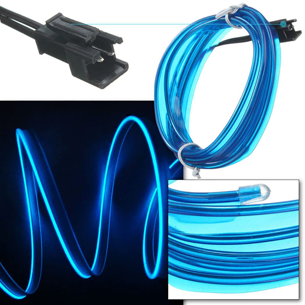 5M Car Interior Led Strip Light Neon EL Wiring Decorative Lamp For Auto DIY Flexible Ambient Light USB Party Atmosphere Diode Neon Lights 4