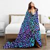 Farbe Leopardenmuster Digitaldruck Decke Damen Erwachsene Flanelldecke Wildleder-Muster Bett Sofa Decke