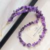 Wind High Quality Natural Amethyst Design Sense Collarbone Chain Necklace Women