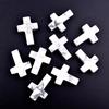 Pack of 19 Crystal Crosses Charm Holeless Design Natural Energy Enhancers for Meditations Home Office Desk Decors Craft