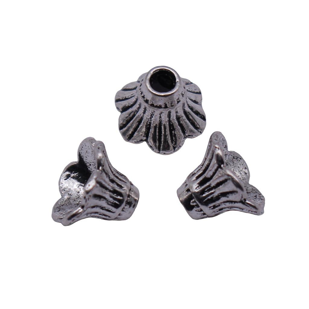 Textured Bead Cap Charms Dome Covers For Pearl And Gemscolor Jewelry Findings