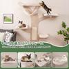 GYMAX Cat Walk Cat Tower Wall Mounted Cat Tree Width 181cm X Depth 181cm Cat Step Wall Cat Climbing Shelf Wooden Cat House Cat Shelf Cat Furniture