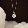 2023 Korean Style Shell Pearl Necklace for Women: Simple Design, Clavicle Chain, High-End Feel