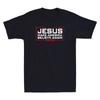 Jesus Make America Believe Again 2026 Funny Political Quote Retro Men T-shirt