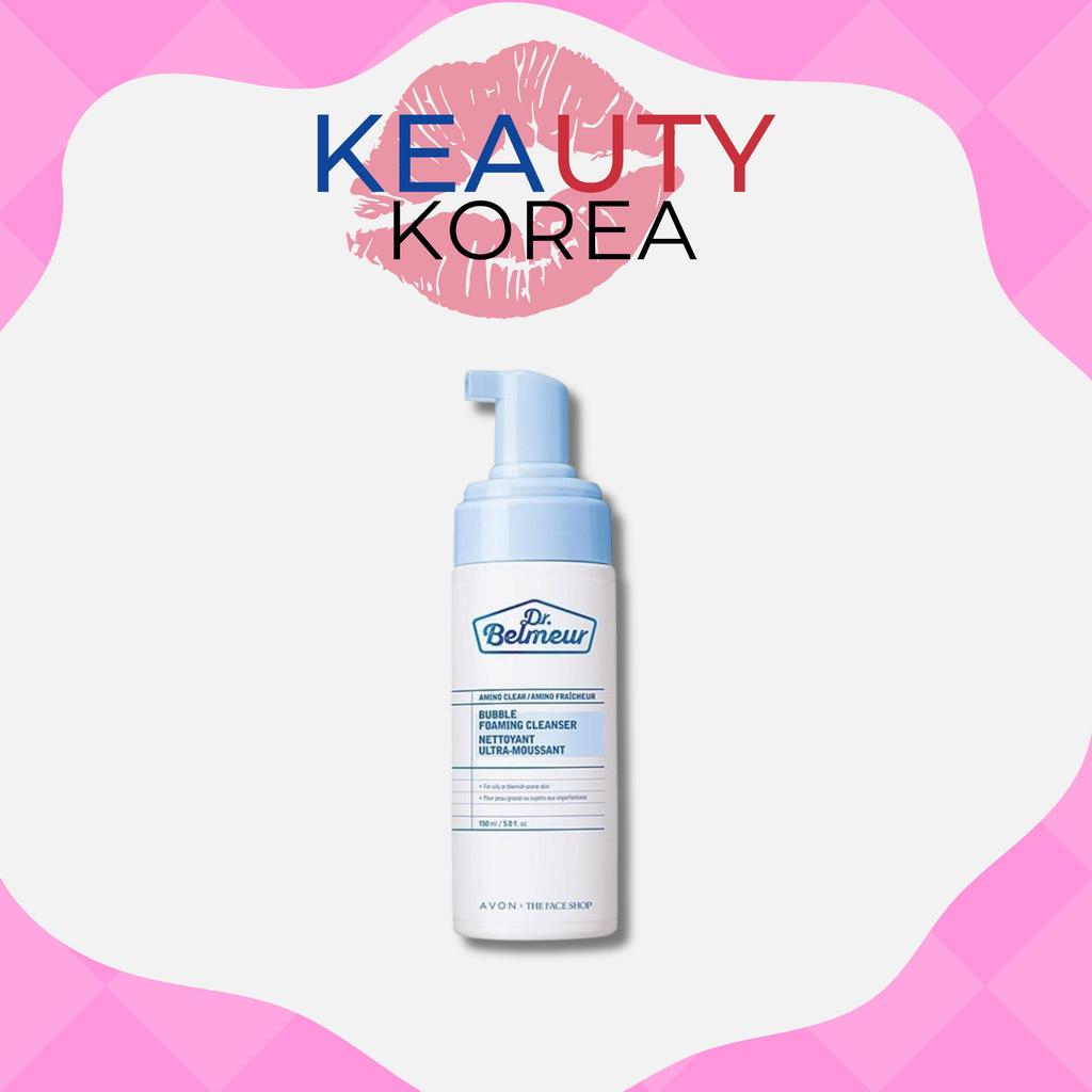 The Face Shop Dr. Belmeur Amino Clear Bubble Foaming Cleanser for Acne-Prone Skin, 150ml