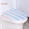 Toilet Lid Cover Soft Plush Colorful Bathroom Toilet Seat Cushion Pad Non-Slip Universal Fit Velvet Toilet Mat