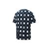 Puma Downtown Aop Tee Round Neck Plaid Short Sleeve T-shirt Men Tops Gray Blue 535365-42