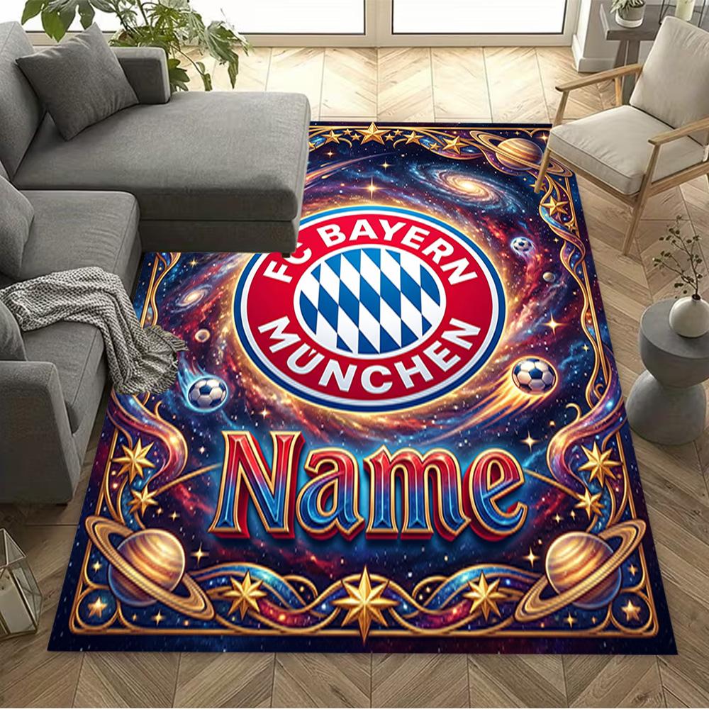 Bayern Munich Galaxy Art Area Rug Suitable for Game Room Foyer Outdoor Decorate room Anti-slip Rug Anime Office Decor