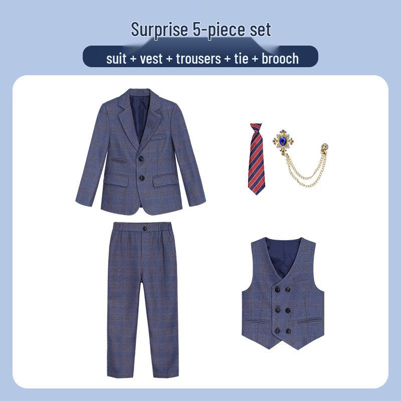 Dětské sako v britském stylu - Podzimní/zimní formální oblek pro chlapce