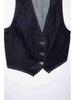2024 Retro V-Neck Denim Vest & Wide-Leg Pants Set for Women