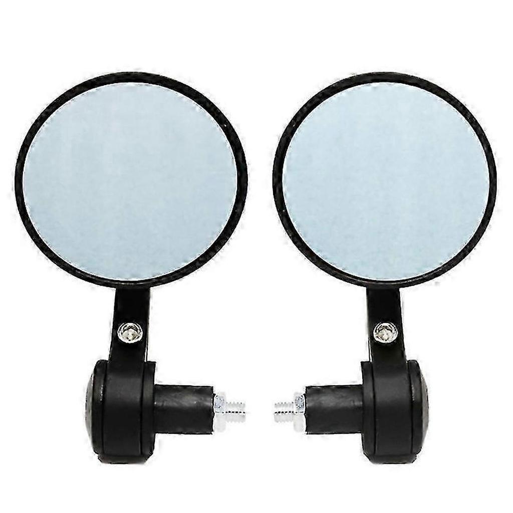 Motorcycle Rearview Mirror 2Pcs Round Handlebar Mirror Motorcycle Accessories