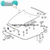 30pc Slot Cover Support Rod Clip Clamp for Honda Accord/Odyssey/Prelude (91503-SS0-003)
