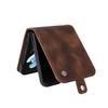 YIKATU YK-002 For Samsung Galaxy Z Flip6 5G Case Card Holders PU Leather Skin-touch Phone Cover