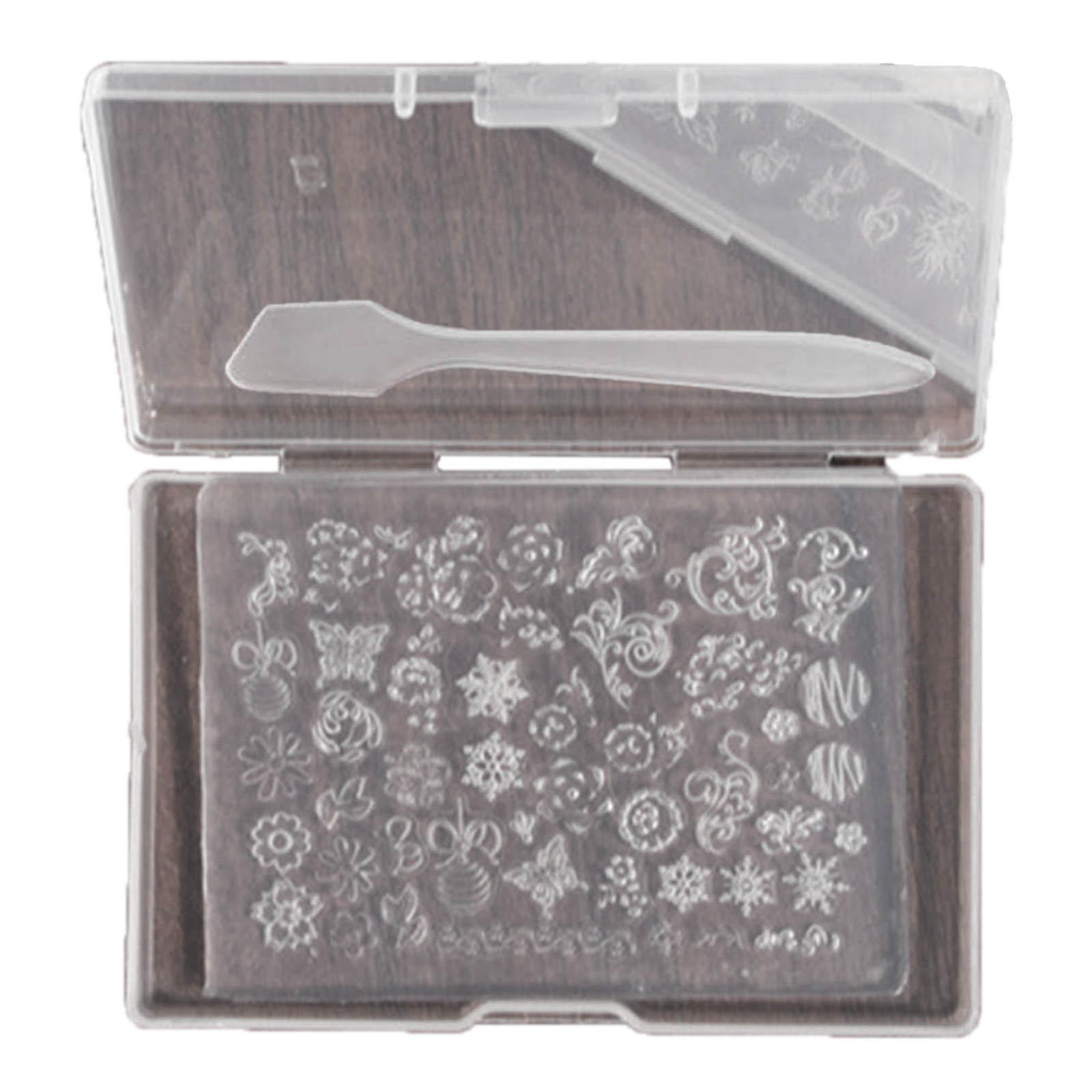 

3D форма для нейл-арта с различными узорами, шаблон, наклейка для карвинга, инструменты-трафареты, креативные потрясающие украшения для ногтей 12