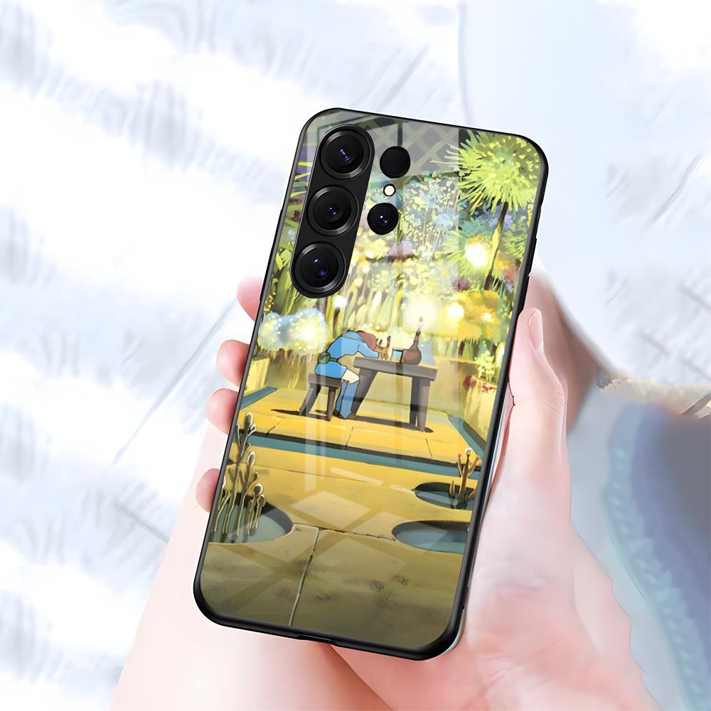 

Anime N-Nausicaa Of The Valley Phone Case For Samsung S26 S25 S24 FE S23 S22 S21 Plus S20 Ultra Note20Ultra Black Glass Cover Galaxy S25