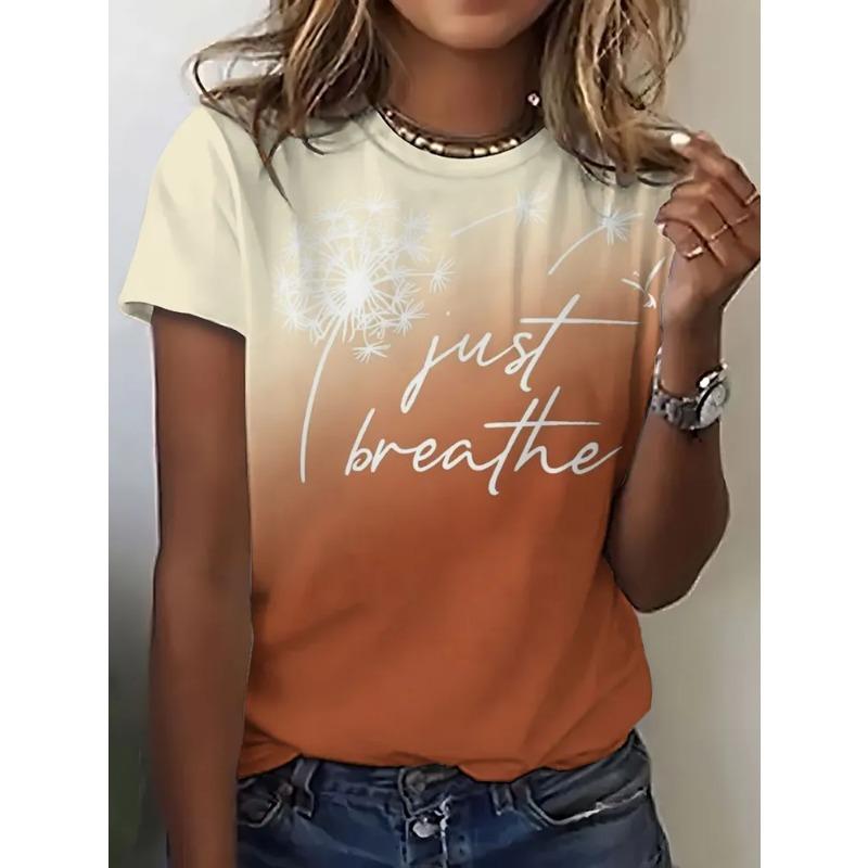 3D Printed Summer Fashion Women's T-Shirt Breathable Casual