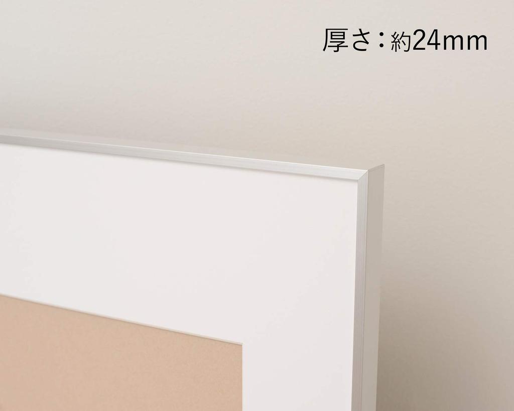 Kenko Gallery Frame, A4 Square, Acrylic, Aluminum Frame, Silver, Made in Japan, AGY-A4SQ-SV